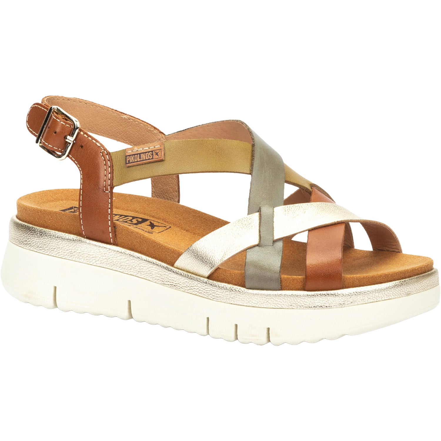 Womens Pikolinos Pikolinos Palma W4N-0650C1 Women's Wedge Sandals Brandy Brandy