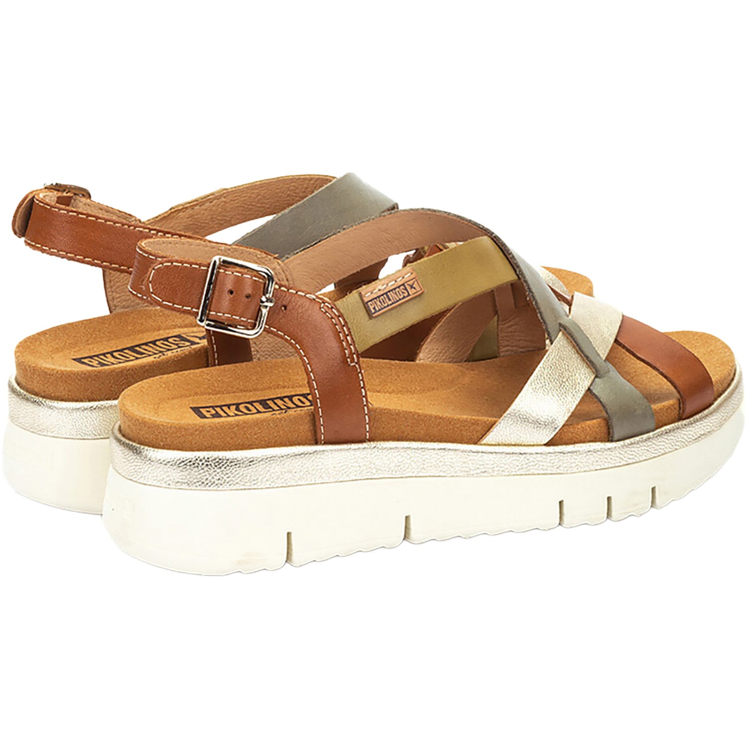 Womens Pikolinos Pikolinos Palma W4N-0650C1 Women's Wedge Sandals Brandy Brandy