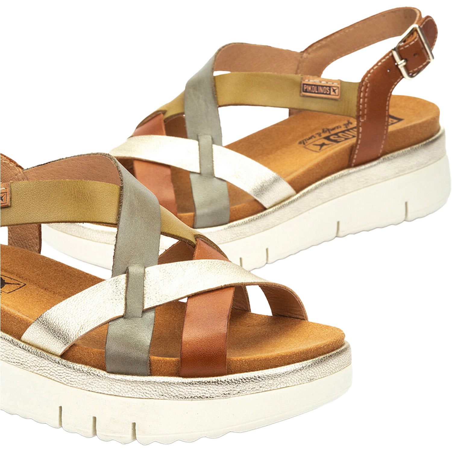 Womens Pikolinos Pikolinos Palma W4N-0650C1 Women's Wedge Sandals Brandy Brandy