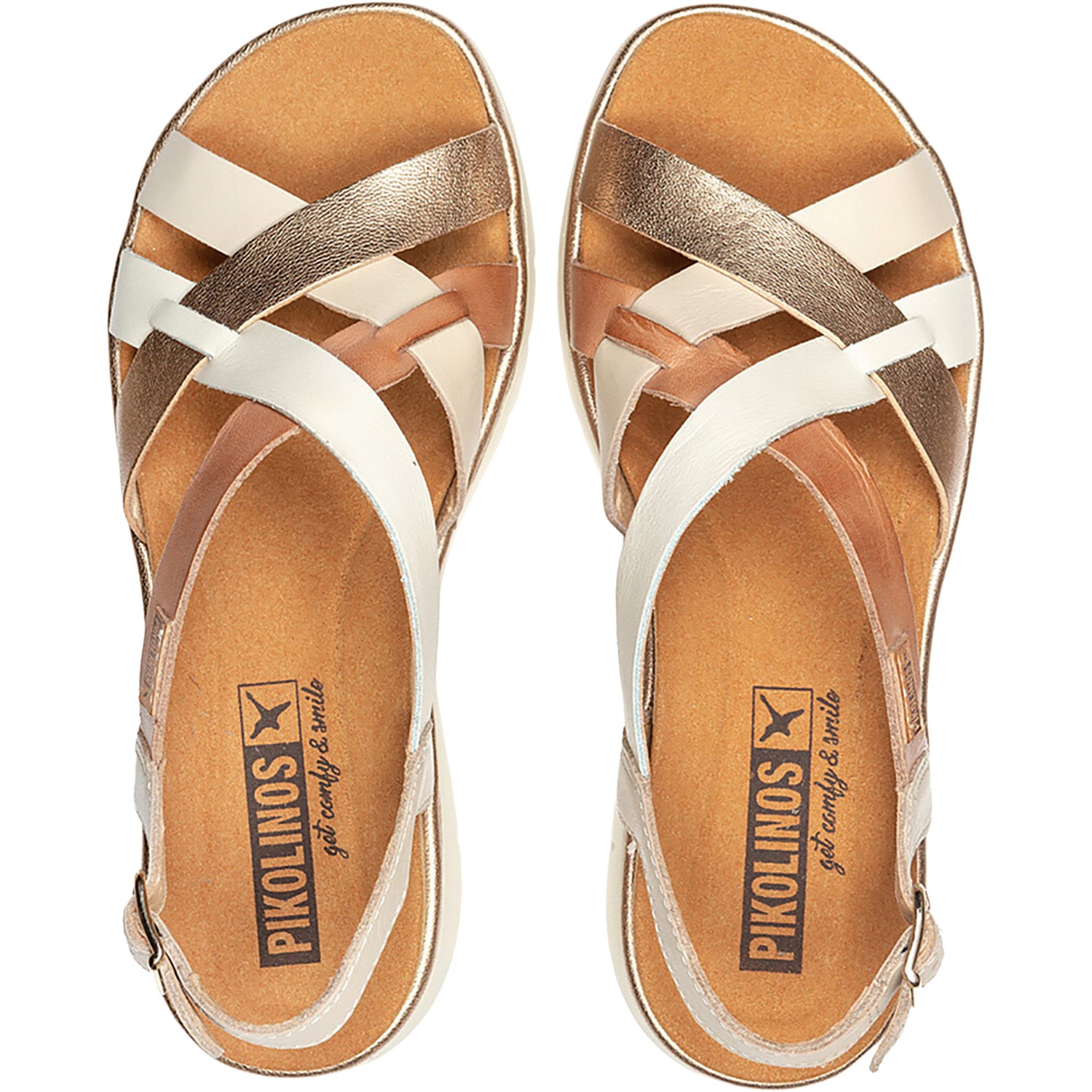 Womens Pikolinos Pikolinos Palma W4N-0650C1 Women's Wedge Sandals Marfil Marfil