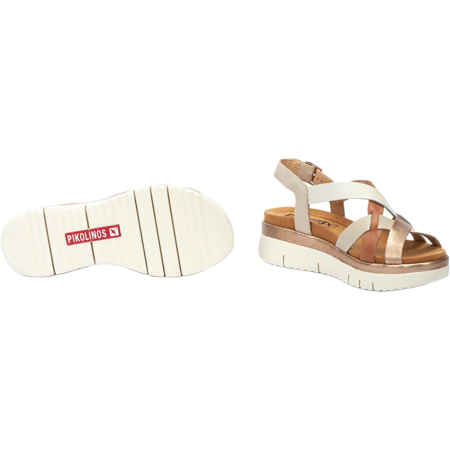 Womens Pikolinos Pikolinos Palma W4N-0650C1 Women's Wedge Sandals Marfil Marfil