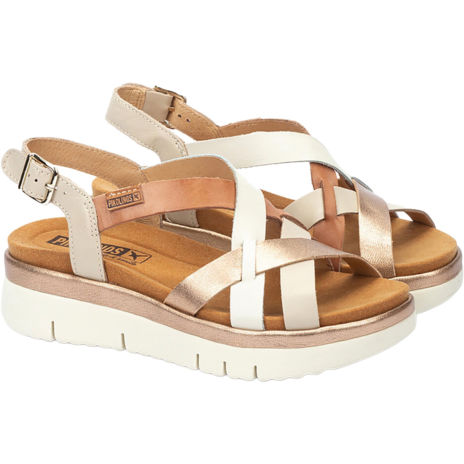 Womens Pikolinos Pikolinos Palma W4N-0650C1 Women's Wedge Sandals Marfil Marfil