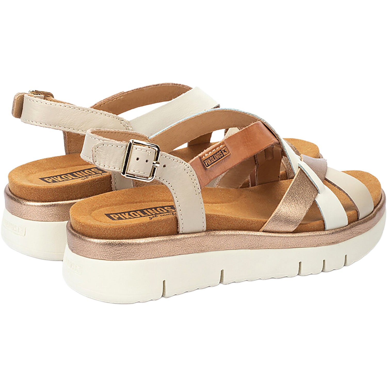 Womens Pikolinos Pikolinos Palma W4N-0650C1 Women's Wedge Sandals Marfil Marfil