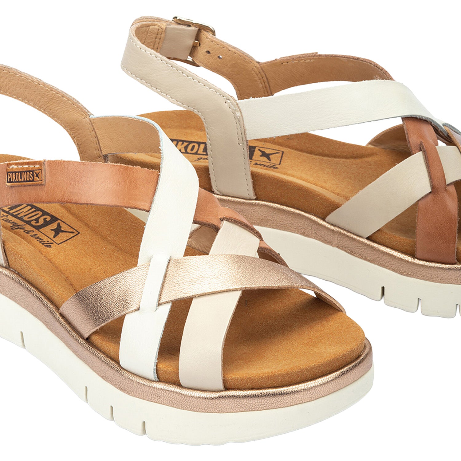 Womens Pikolinos Pikolinos Palma W4N-0650C1 Women's Wedge Sandals Marfil Marfil