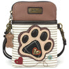  Chala Chala PaWaterproofrint Cell Phone Crossbody Handbag Gray Stripe Gray Stripe