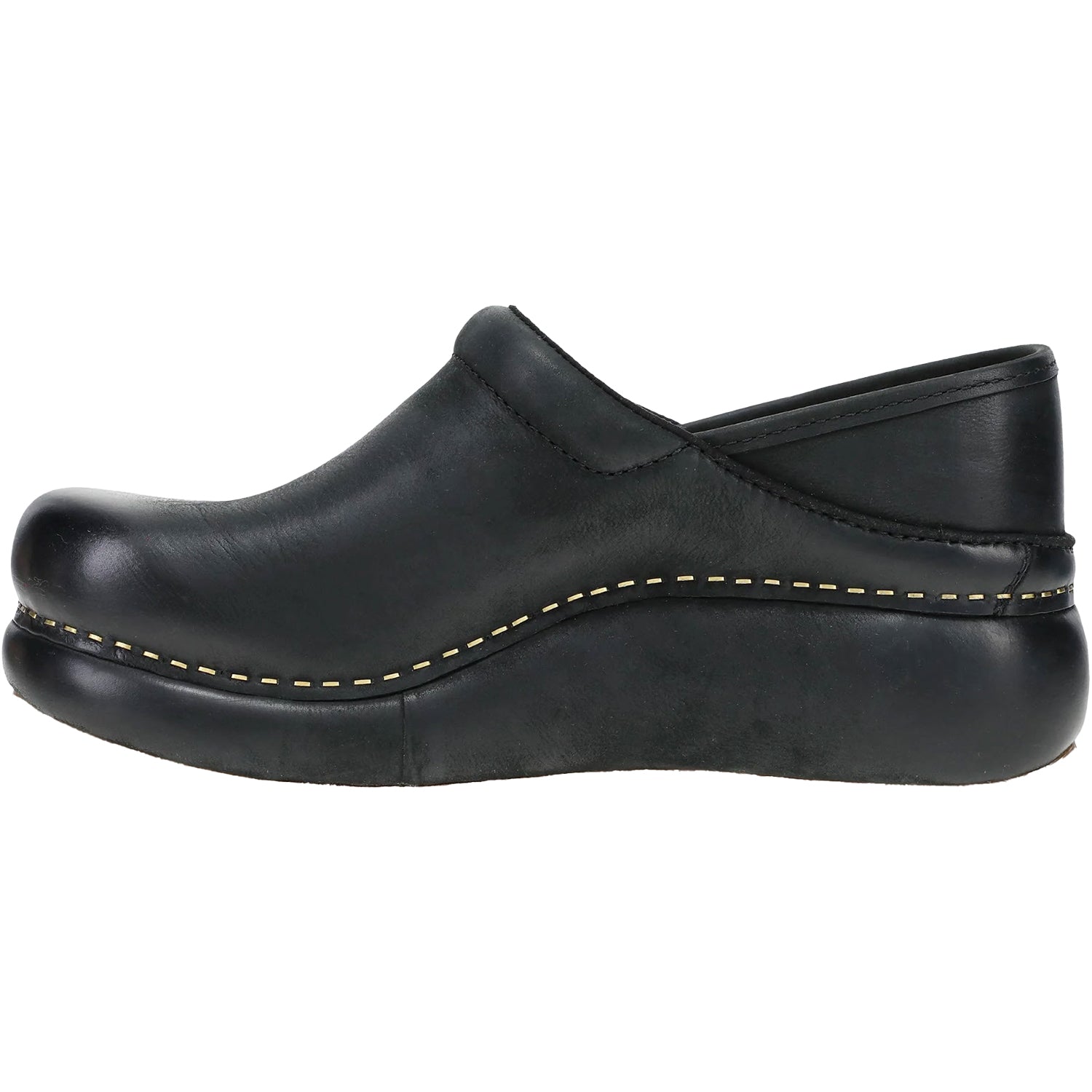 Womens Dansko Women's Dansko Platform Pro Clog Black Burnished Nubuck Black Burnished Nubuck