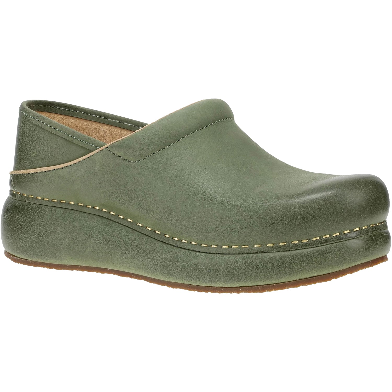 Dansko Platform Pro Women's Clogs Green Burnished Nubuck Dansko Platform Pro Women's Clogs Green Burnished Nubuck