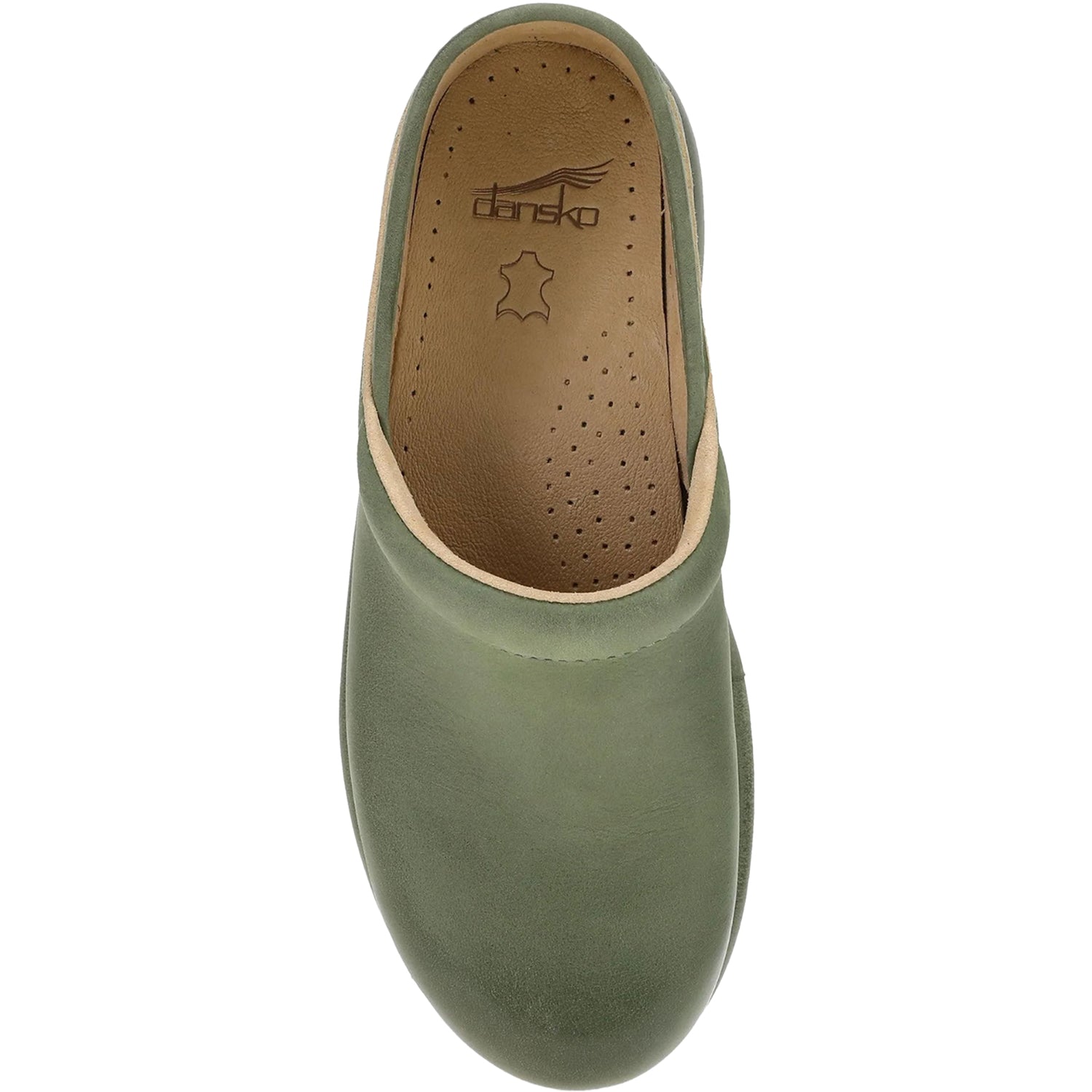 Womens Dansko Dansko Platform Pro Women's Clogs Green Burnished Nubuck Green Burnished Nubuck
