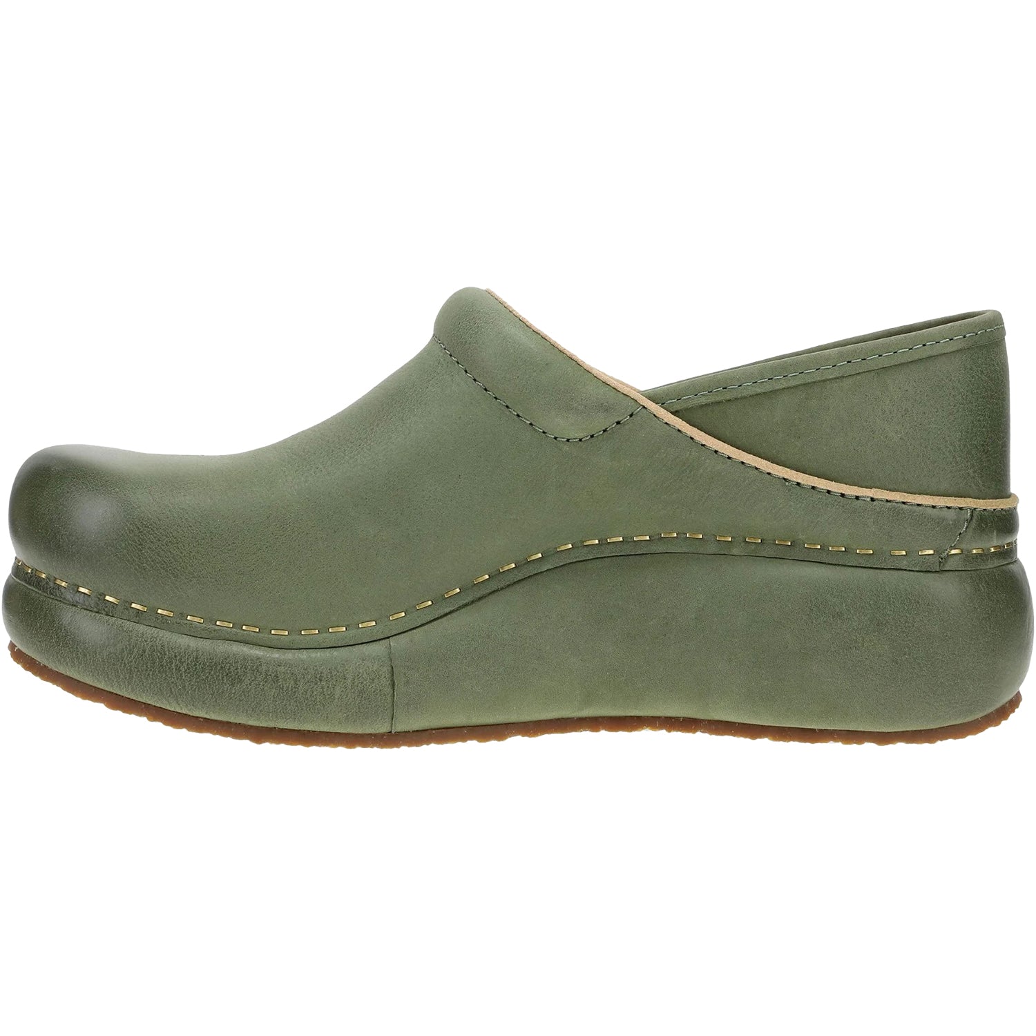 Womens Dansko Dansko Platform Pro Women's Clogs Green Burnished Nubuck Green Burnished Nubuck