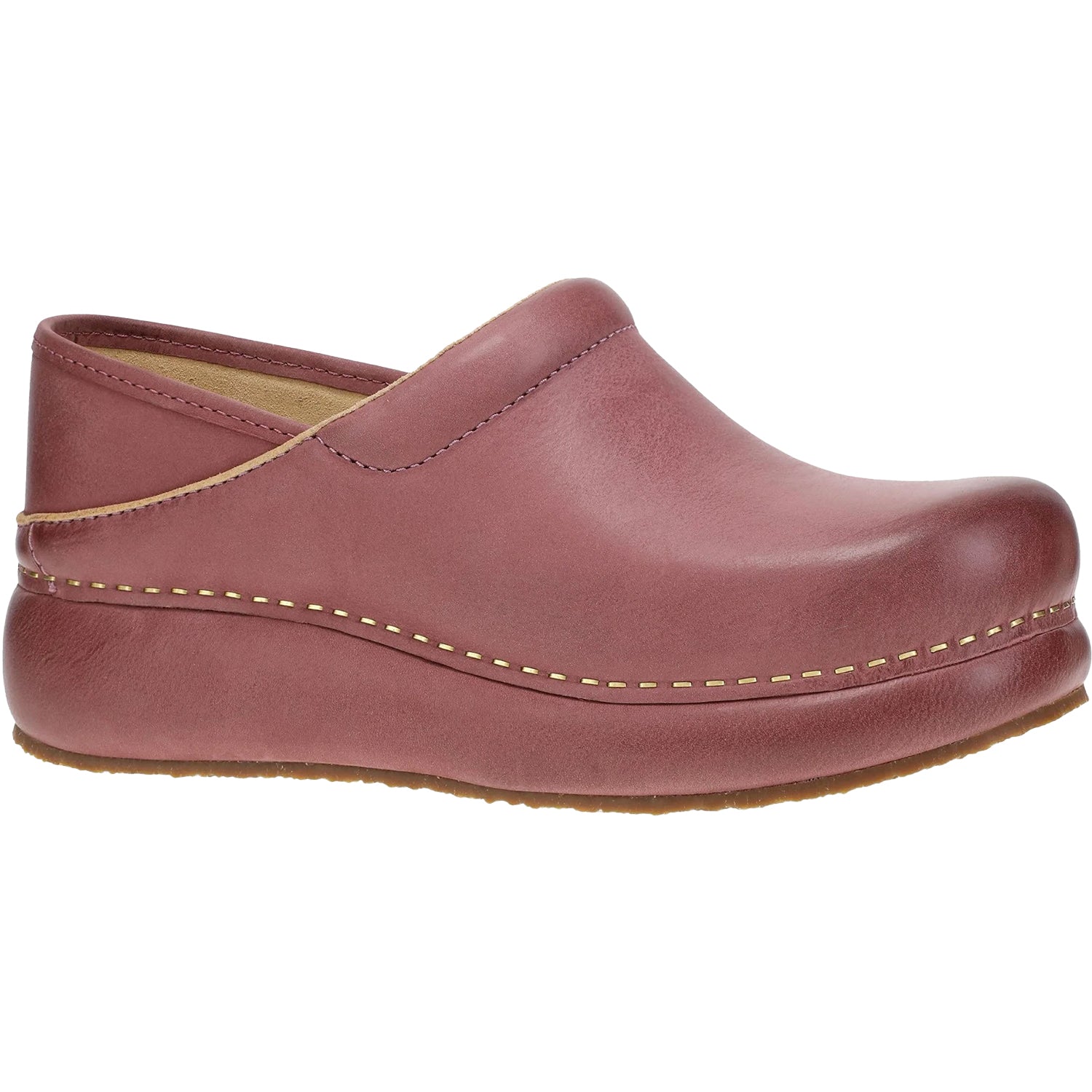 Womens Dansko Dansko Platform Pro Women's Clogs Rose Burnished Nubuck Rose Burnished Nubuck