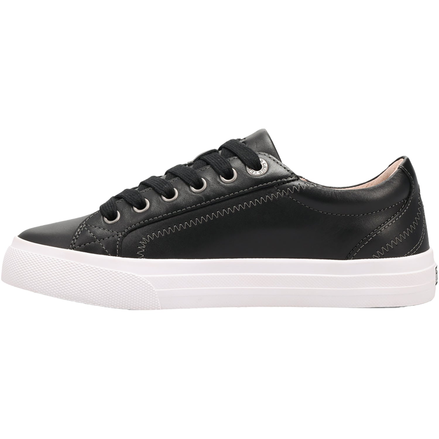 Womens Taos Taos Plim Soul Lux Women's Lace Up Shoes Black/White Leather Black/White Leather