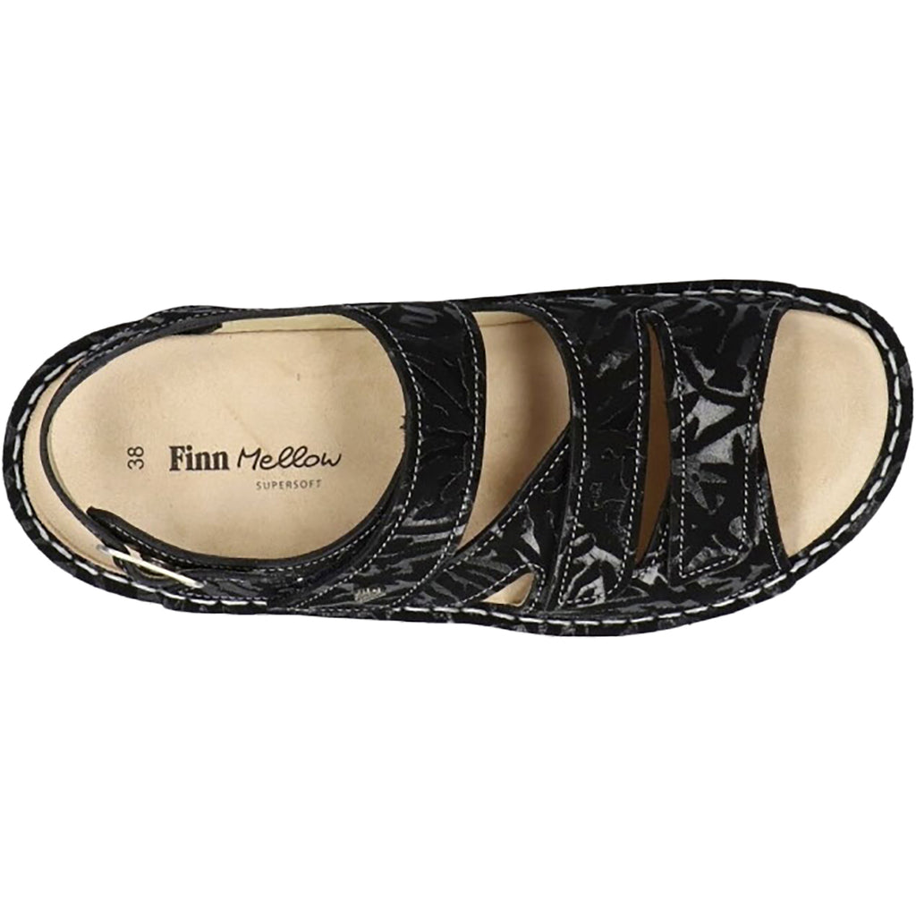 Womens Finn comfort Women's Finn Comfort Praia Finn Mellow Black Delizia Leather Black Delizia Leather
