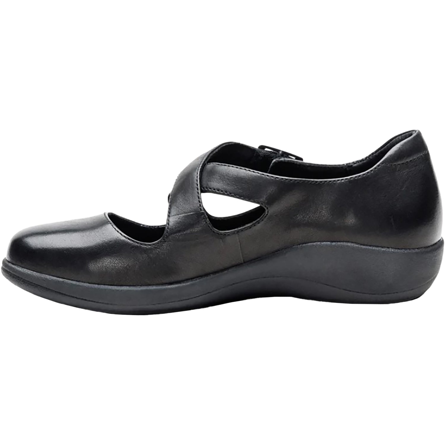 Womens Aetrex Aetrex Paisley Women's Mary Janes Black Leather Black Leather