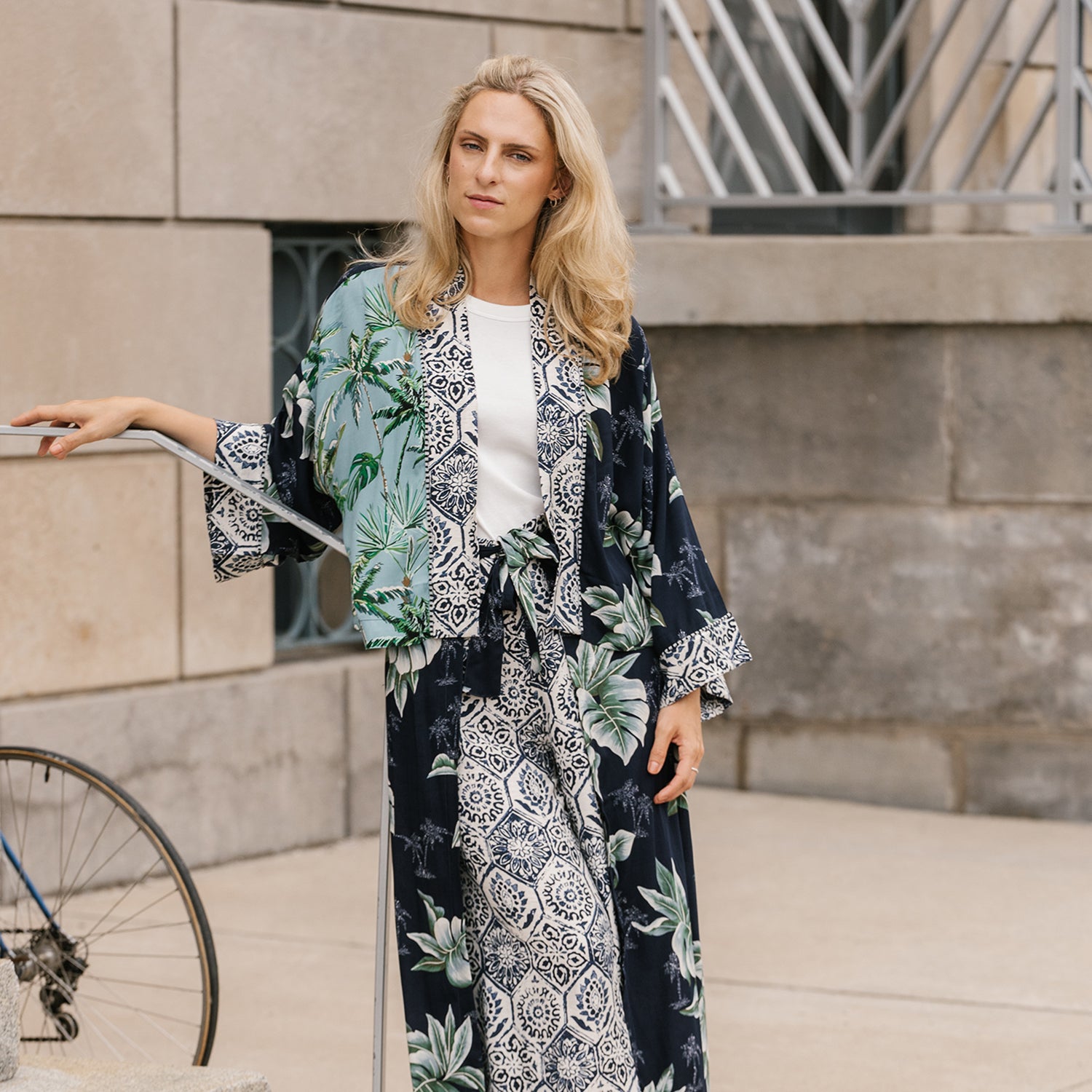 Womens Shannon passero Shannon Passero Palm Cardigan Women's Outerwear Palm Print Mix Palm Print Mix