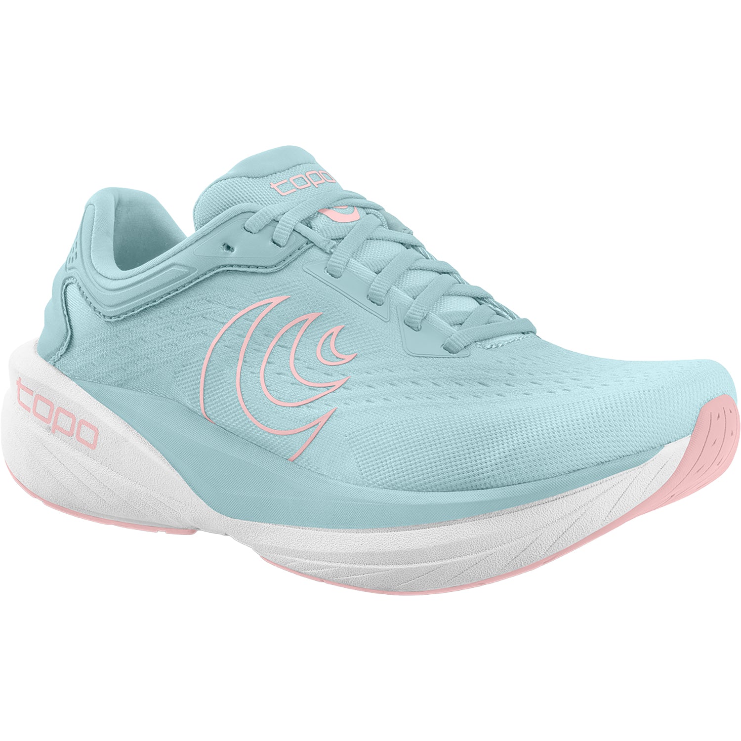 Womens Topo Topo Phantom 4 (Neutral Support) Women's Athletic Shoes Dusty Blue/Pink Dusty Blue/Pink