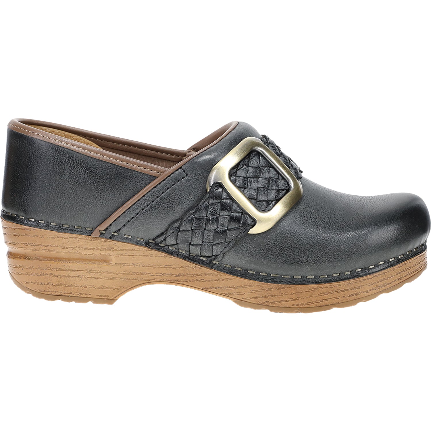 Womens Dansko Dansko Pro Braided Clog Women's Closed Back Clogs Black Black