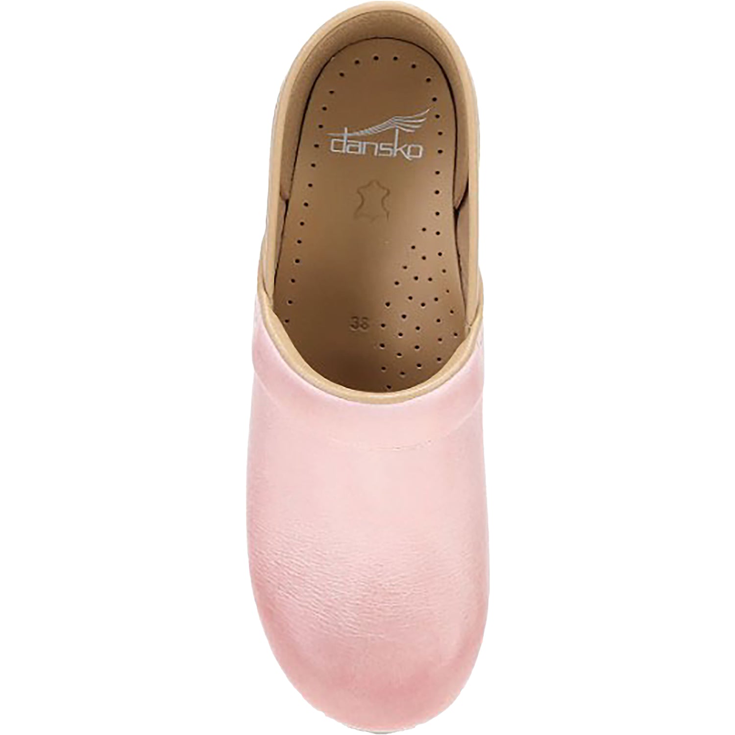 Women s Dansko Professional Clog Pink Milled Burnished Leather Footwear etc