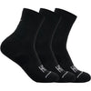 Mens Hoka one one Hoka Quarter Run 3-Pack Men's Socks Black Black