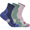 Womens Hoka one one Hoka Quarter Run 3-Pack Women's Socks Varsity Navy/Rosemary/Lilac Cream Varsity Navy/Rosemary/Lilac Cream