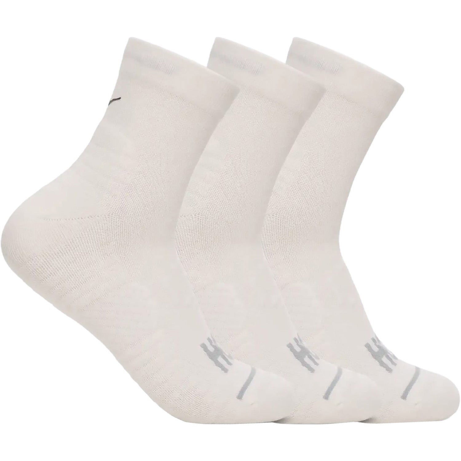 Womens Hoka one one Hoka Quarter Run 3-Pack Women's Socks White White
