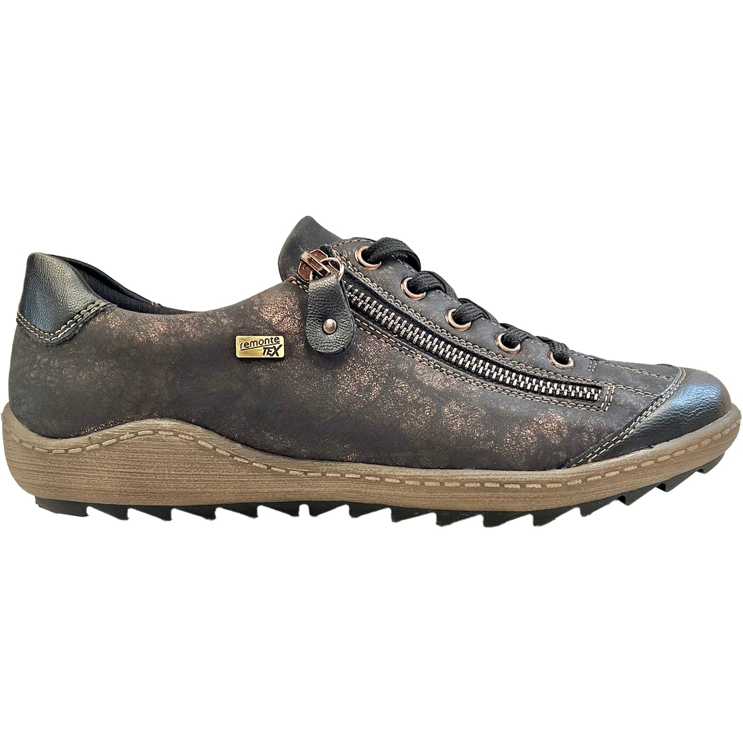 Womens Remonte Remonte R1402-07 Liv Women's Sneakers Schwarz/Schwarz/Antique Schwarz/Schwarz/Antique