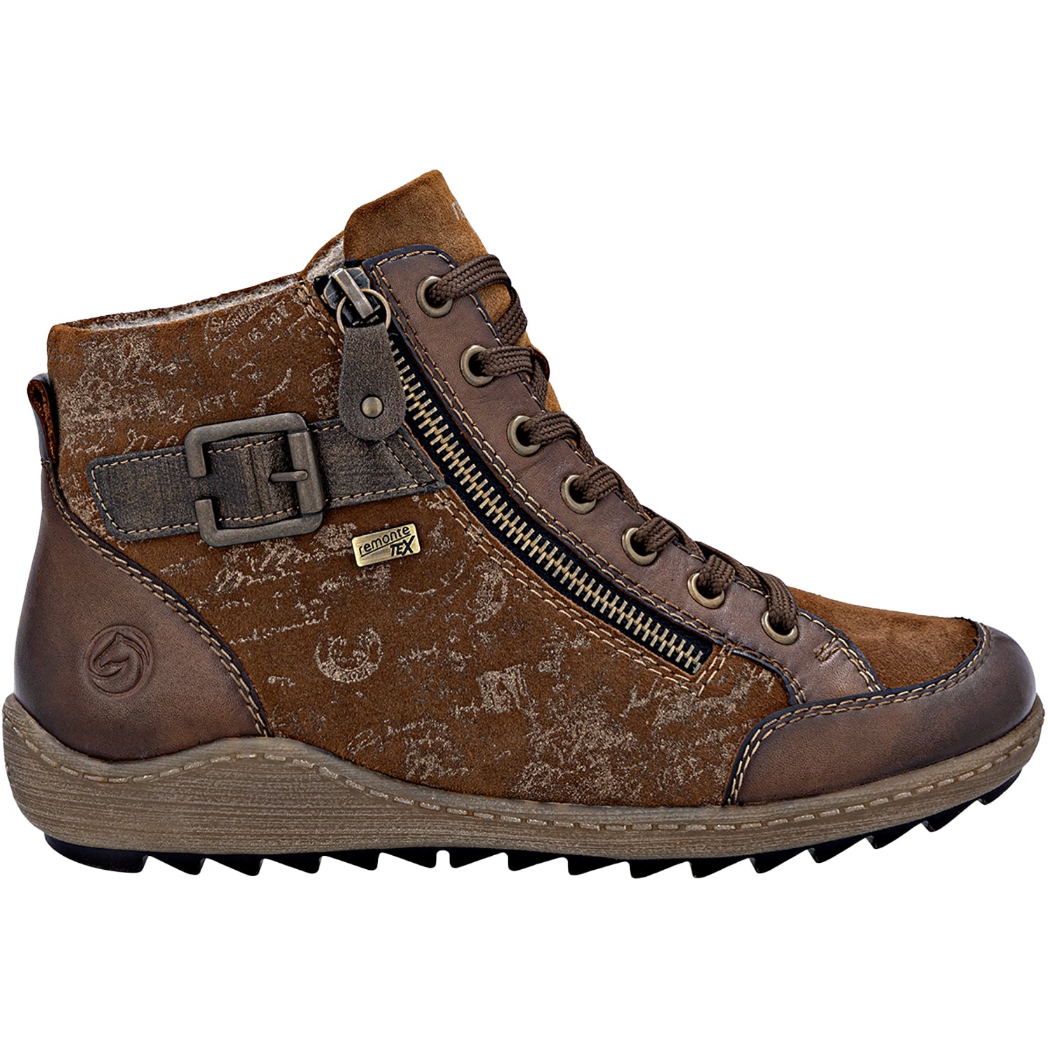 Womens Remonte Women's Remonte R1441-24 Liv 41 Chestnut/Wood Leather/Suede Chestnut