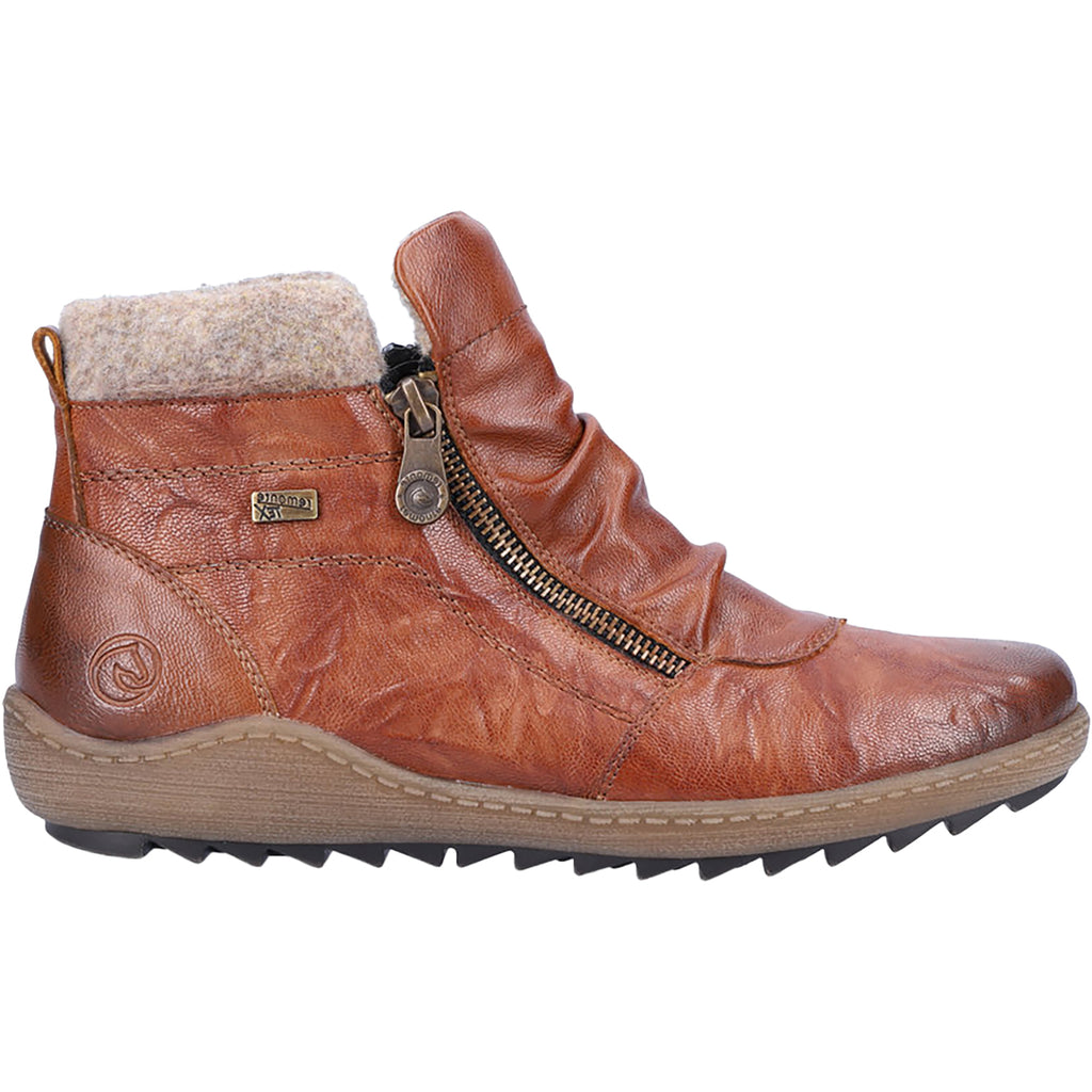 Womens Remonte Women's Remonte R1486-22 Brown Leather Tan