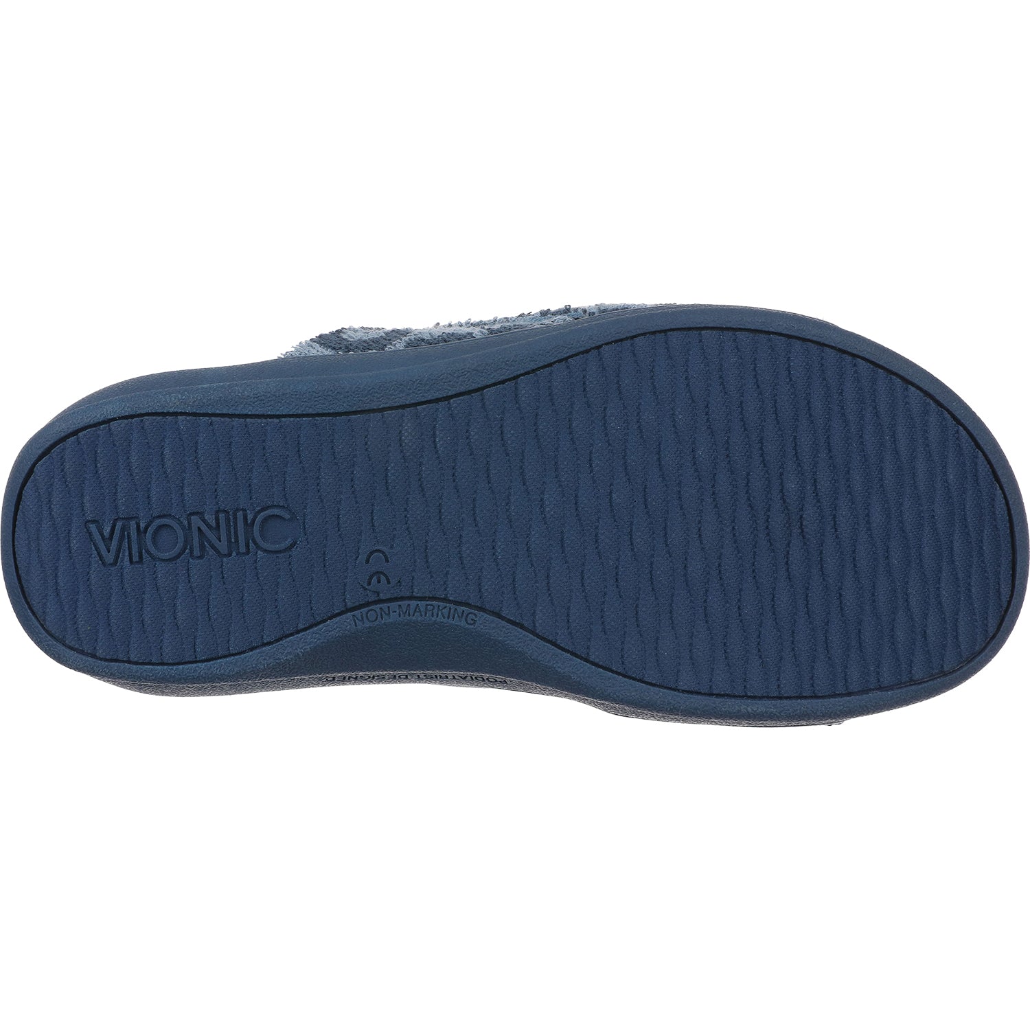 Womens Vionic Women's Vionic Relax Blue Multi Leopard Terry Blue Multi Leopard Terry