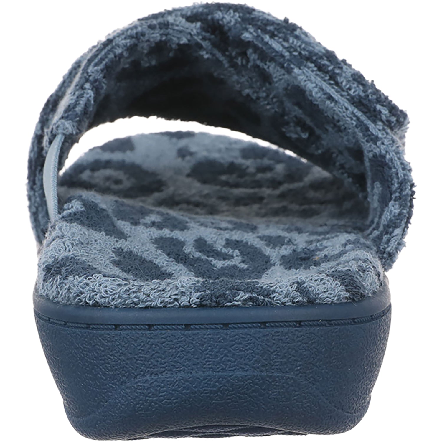 Womens Vionic Women's Vionic Relax Blue Multi Leopard Terry Blue Multi Leopard Terry