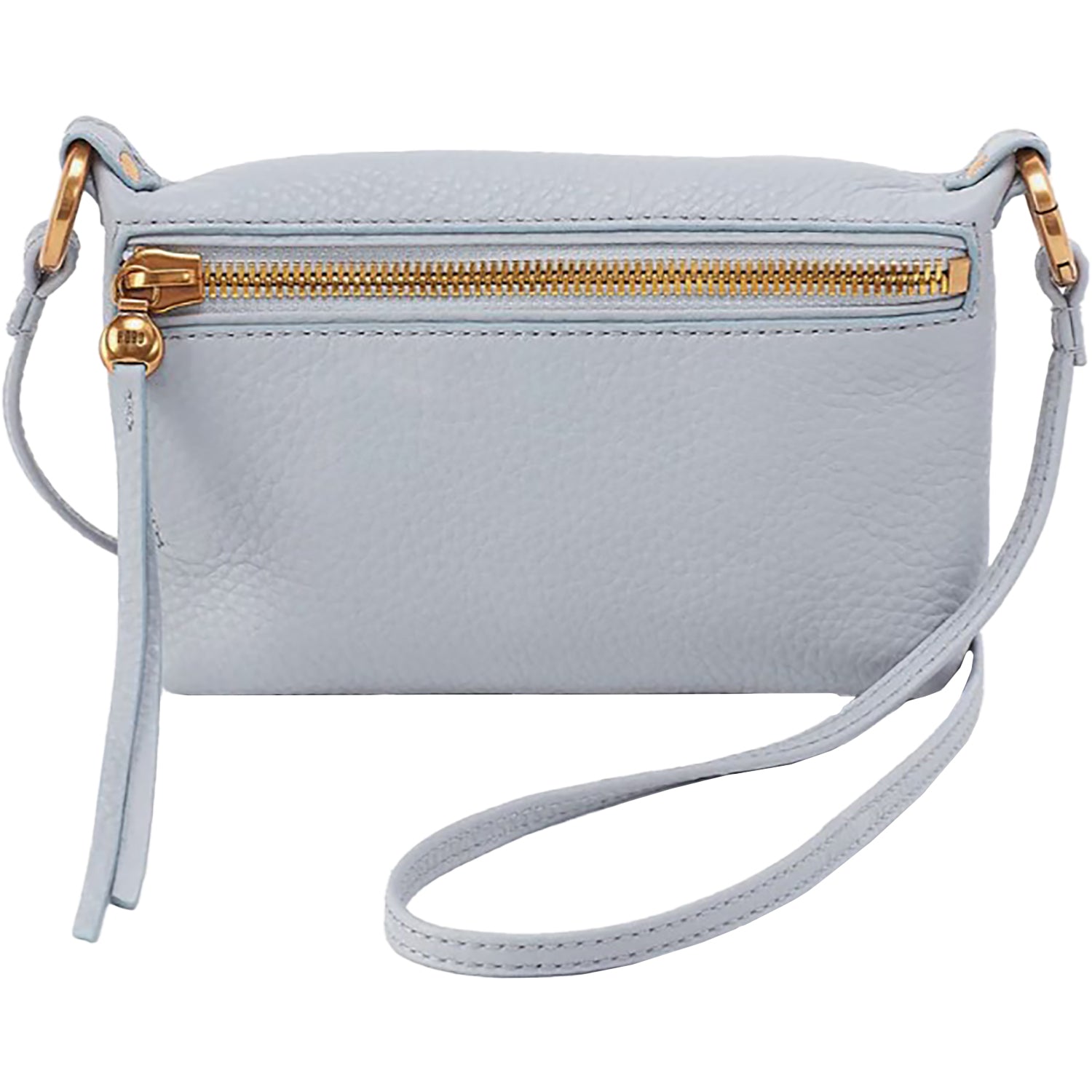 Hobo International Run About Crossbody Blue Pearl Pebbled Leather