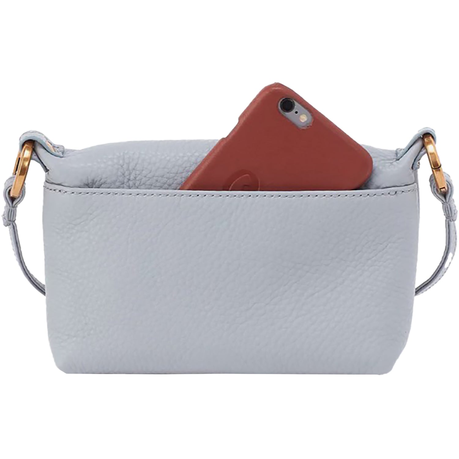 Womens Hobo Hobo International Run About Crossbody Blue Pearl Pebbled Leather Blue Pearl Pebbled Leather