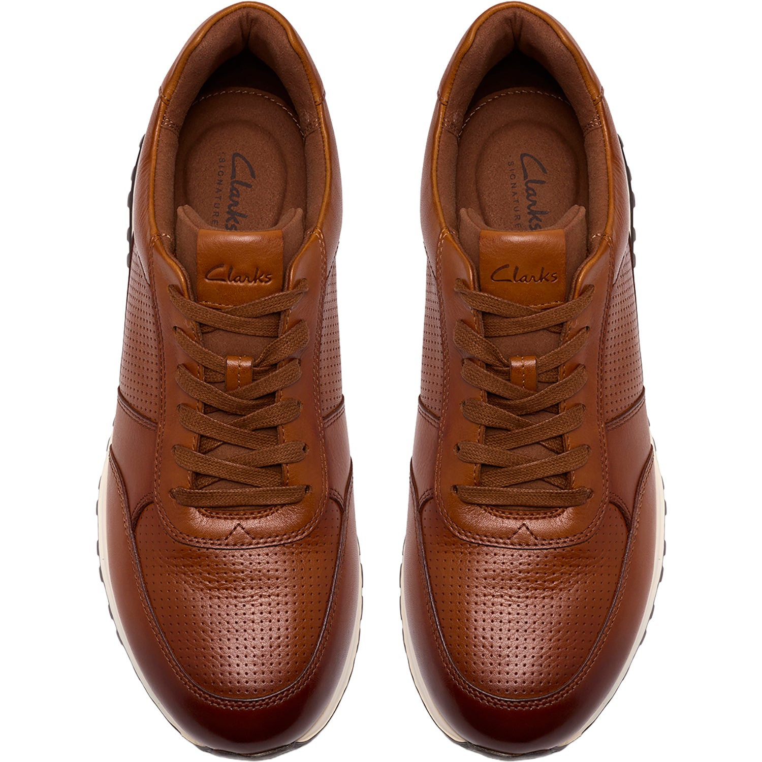 Mens Clarks Clarks Radwell Tie Men's Casual Shoes Tan Leather Tan Leather