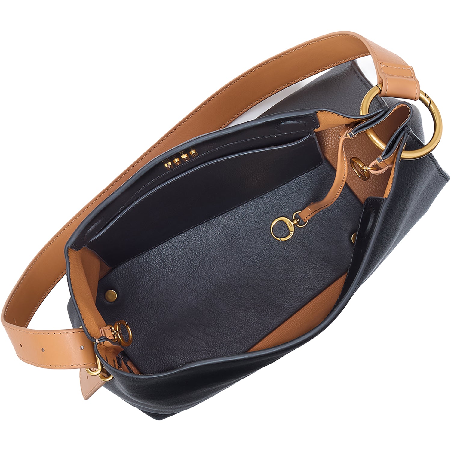 Womens Hobo Hobo Rayna Shoulder Bag Handbag Black Black