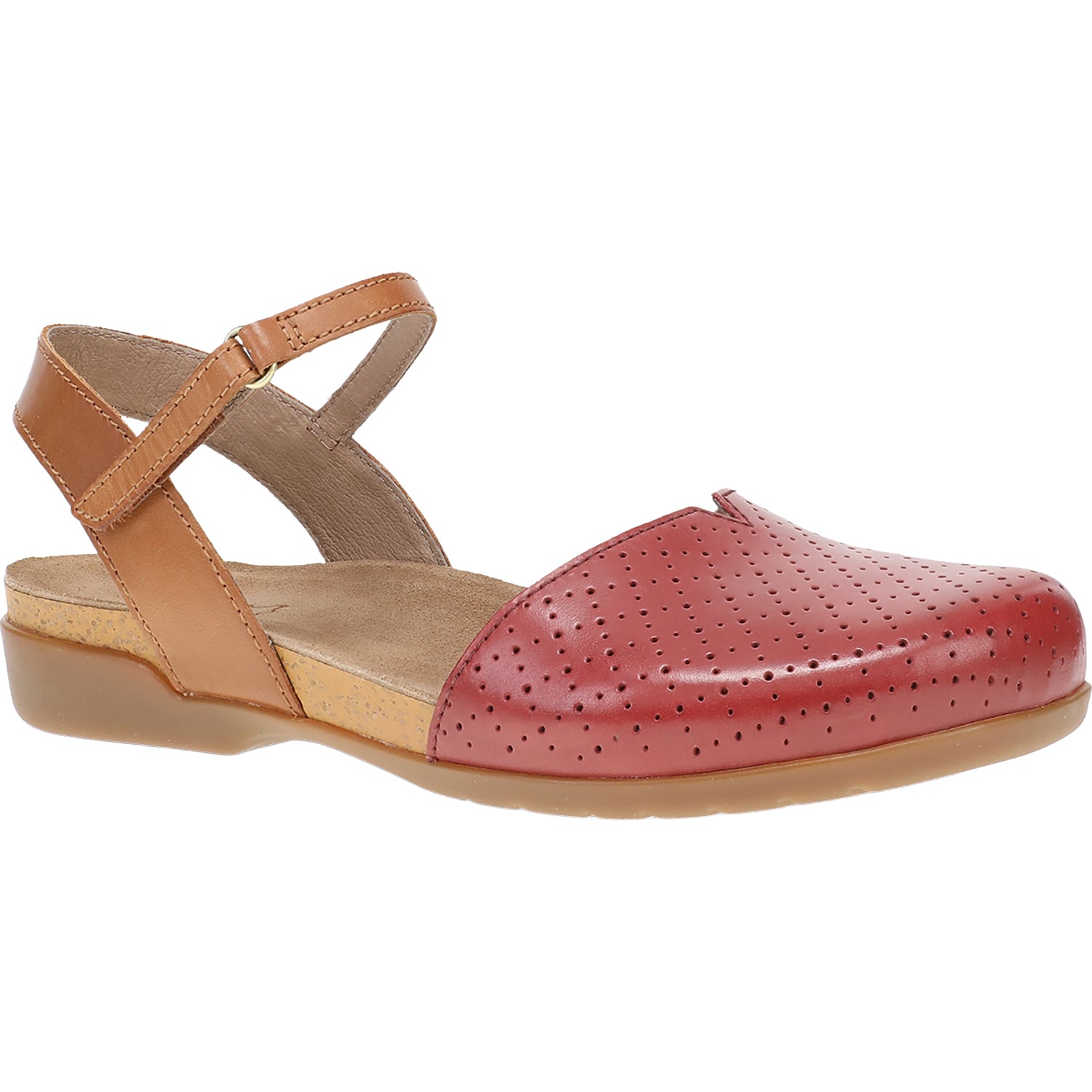 Womens Dansko Dansko Rowan Women's Casual Shoes Red Perf Red Perf