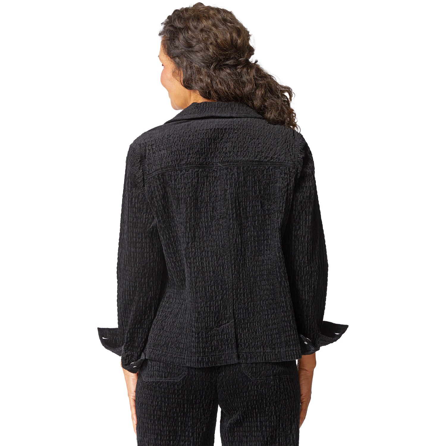 Womens Habitat Habitat Rustic Stretch Cord Boyfriend Jacket Women's Outerwear Black Black