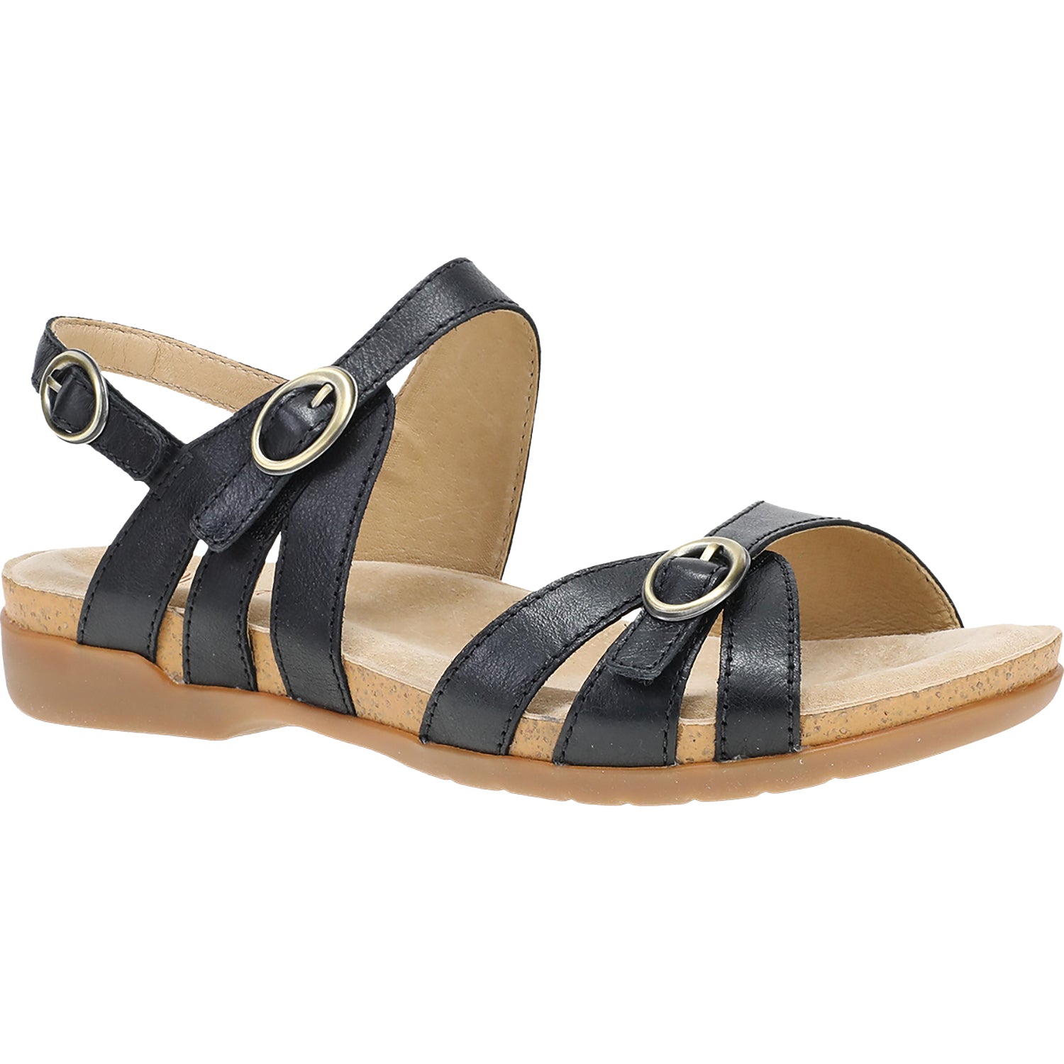 Womens Dansko Dansko Ruthie Women's Sandals Black Leather Black Leather