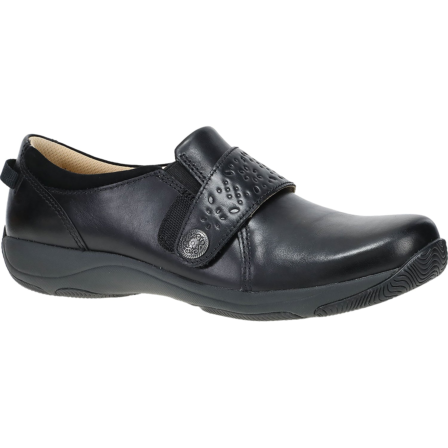 Womens Dansko Dansko Sallie Women's Shoes Black Waxy Burnished Black Waxy Burnished