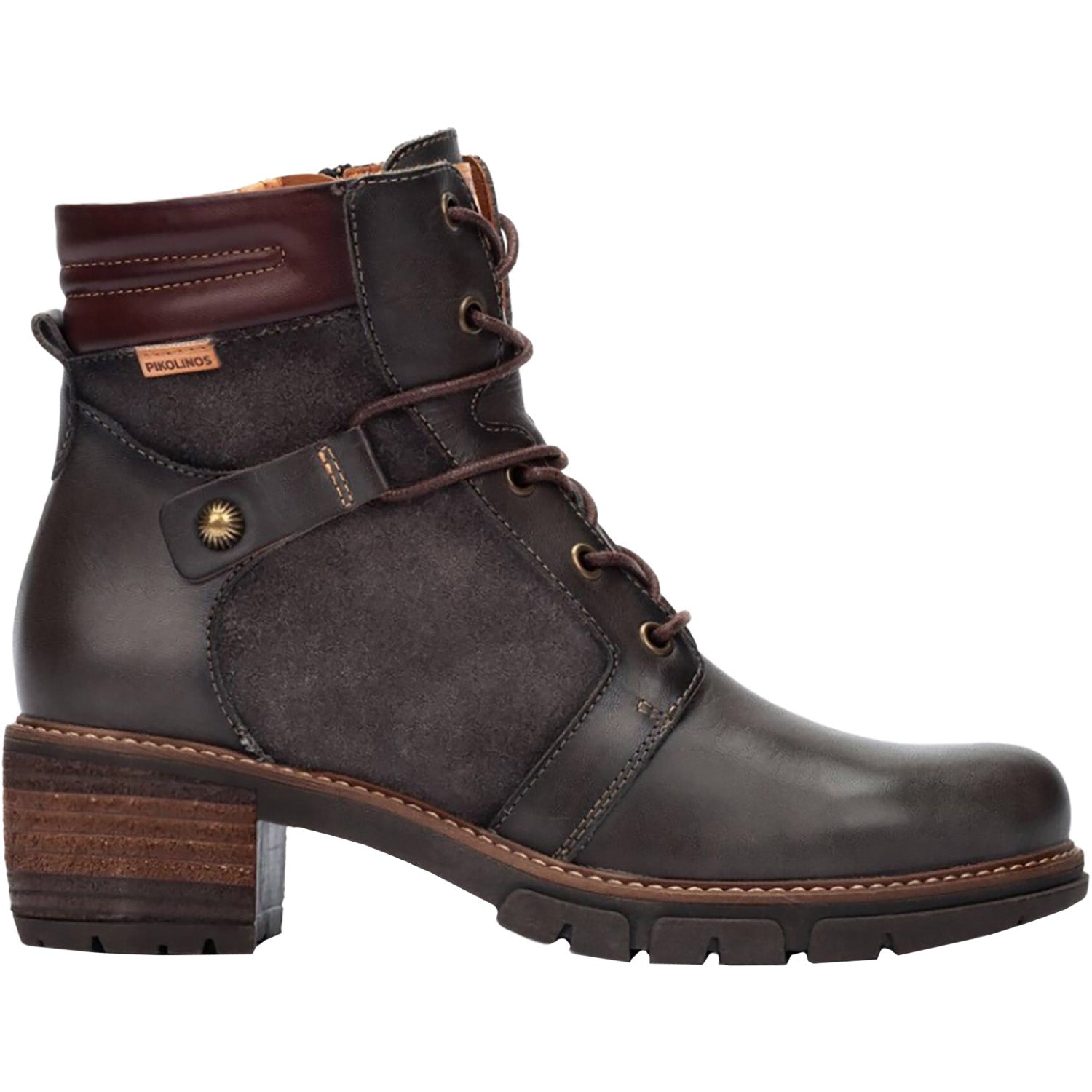 Womens Pikolinos Pikolinos San Sebastian W1T-8979C1 Women's Boots Lead Leather Lead Leather