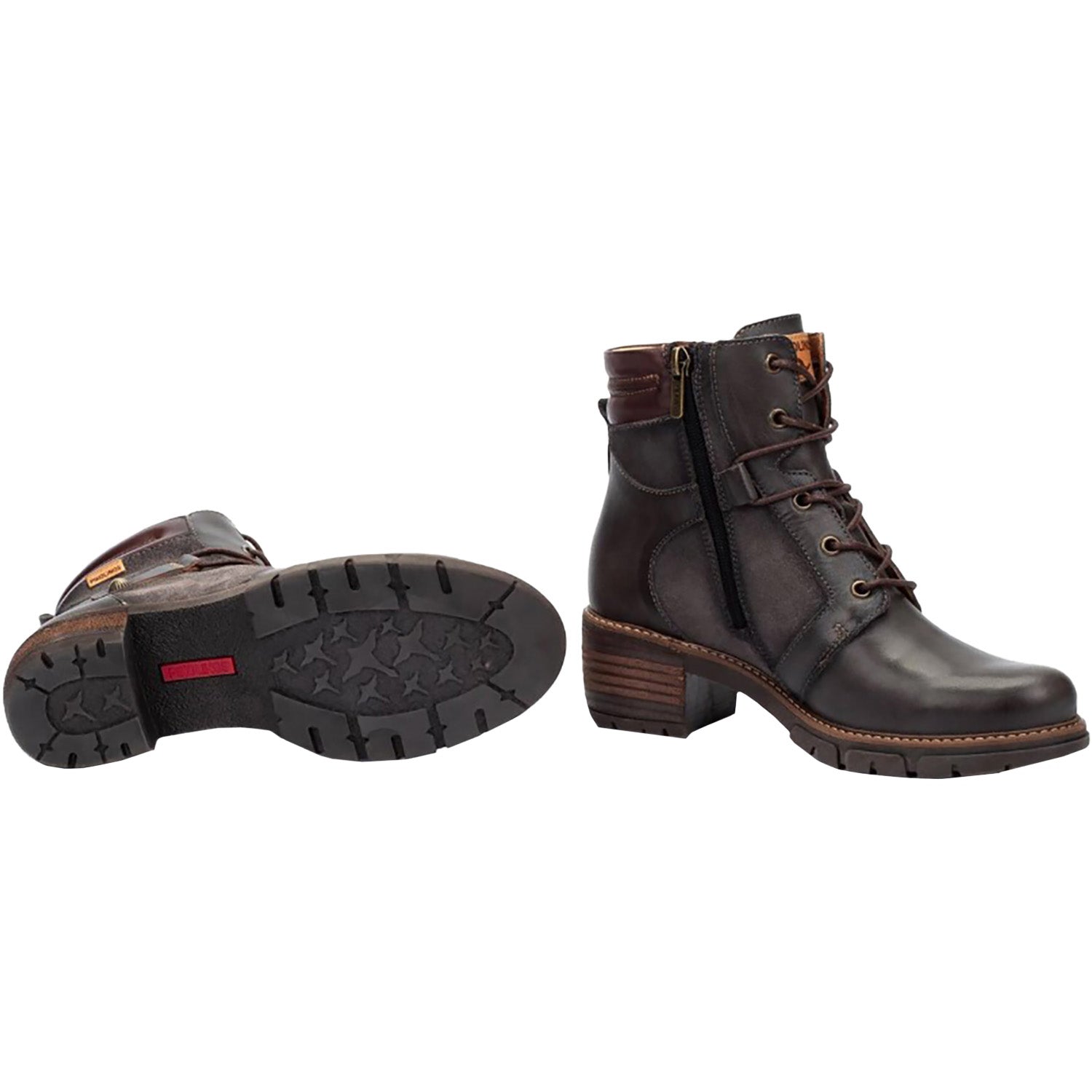 Womens Pikolinos Pikolinos San Sebastian W1T-8979C1 Women's Boots Lead Leather Lead Leather