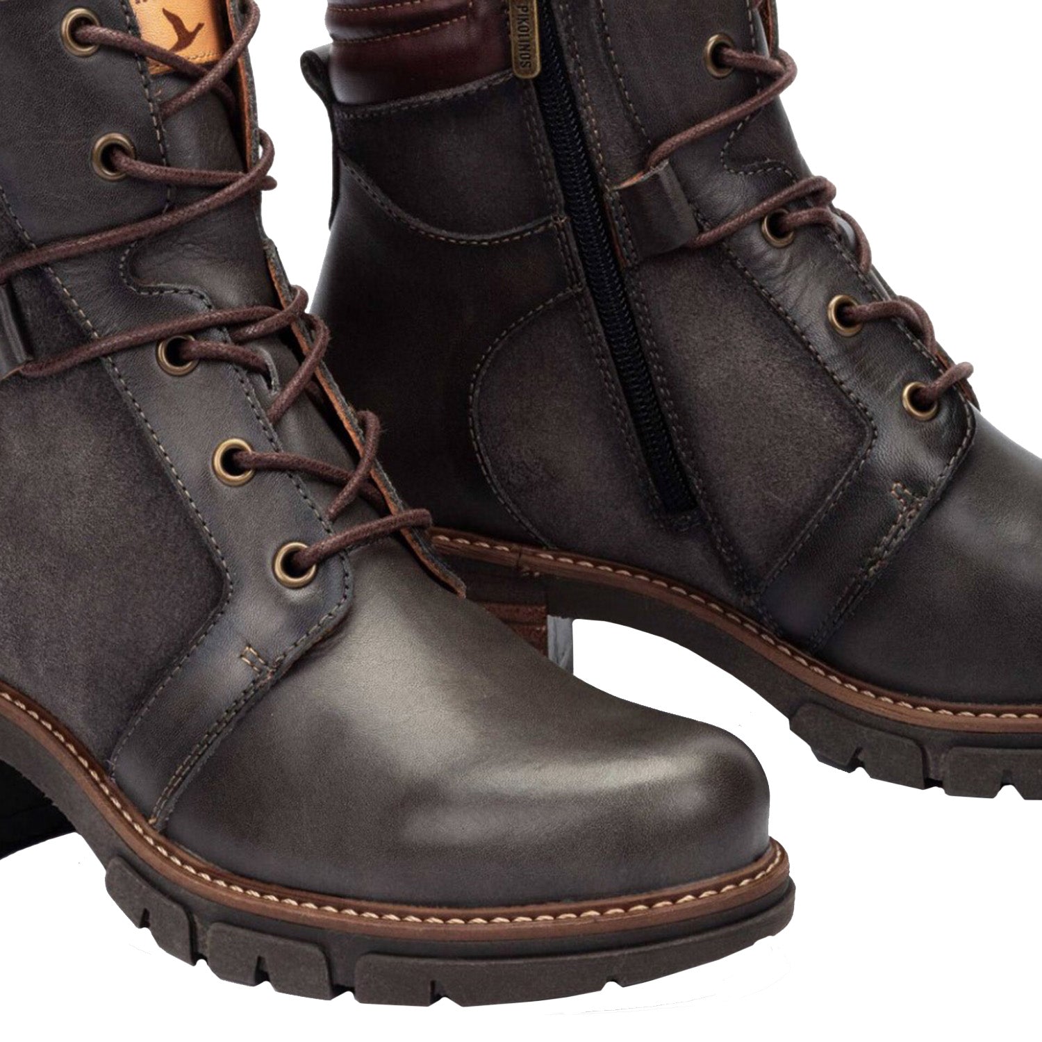 Womens Pikolinos Pikolinos San Sebastian W1T-8979C1 Women's Boots Lead Leather Lead Leather