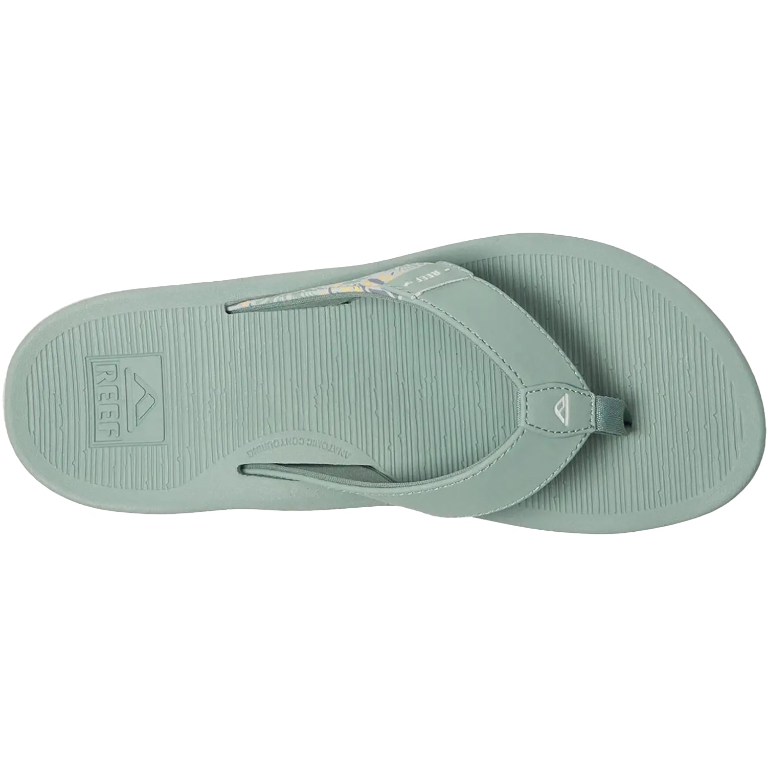 Womens Reef Reef Santa Ana Women's Thong Sandals Frosty Synthetic Frosty Synthetic
