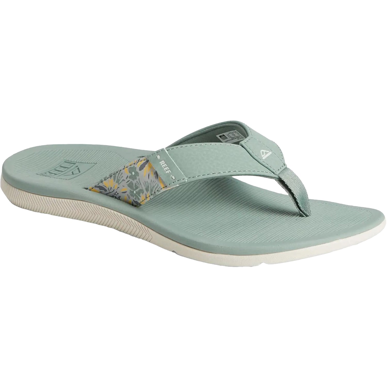 Womens Reef Reef Santa Ana Women's Thong Sandals Frosty Synthetic Frosty Synthetic