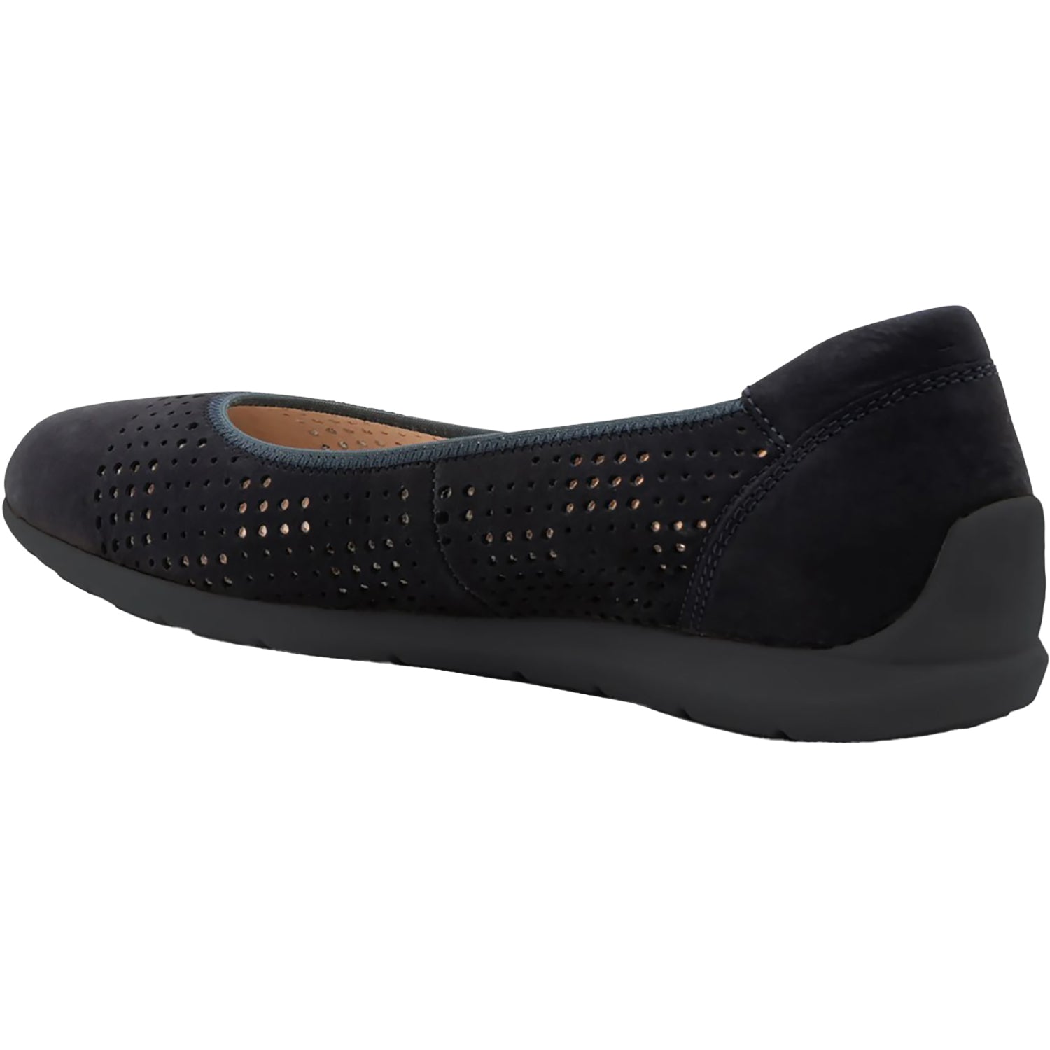 Womens Ara shoes Ara Sarah Perf Women's Flats Black Nubuck Black Nubuck