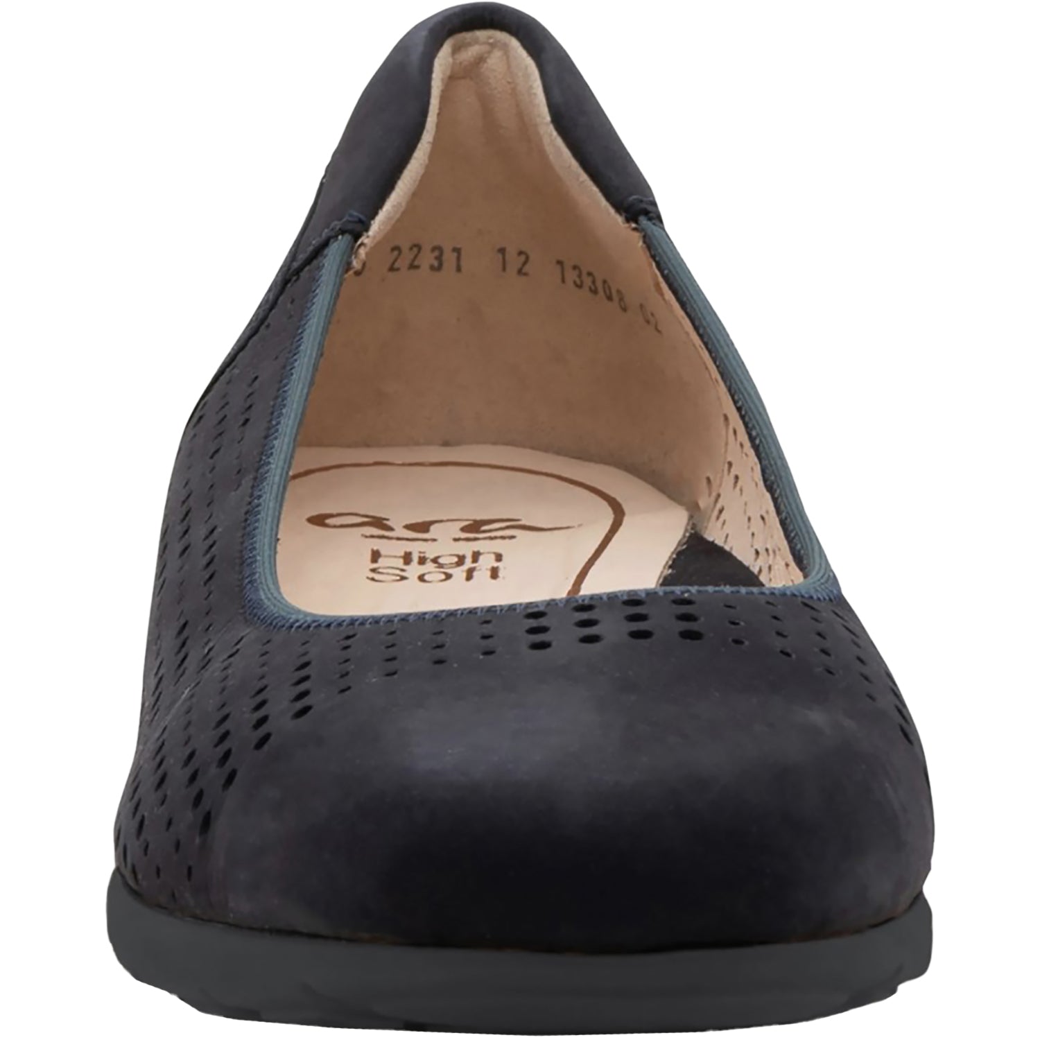 Womens Ara shoes Ara Sarah Perf Women's Flats Black Nubuck Black Nubuck