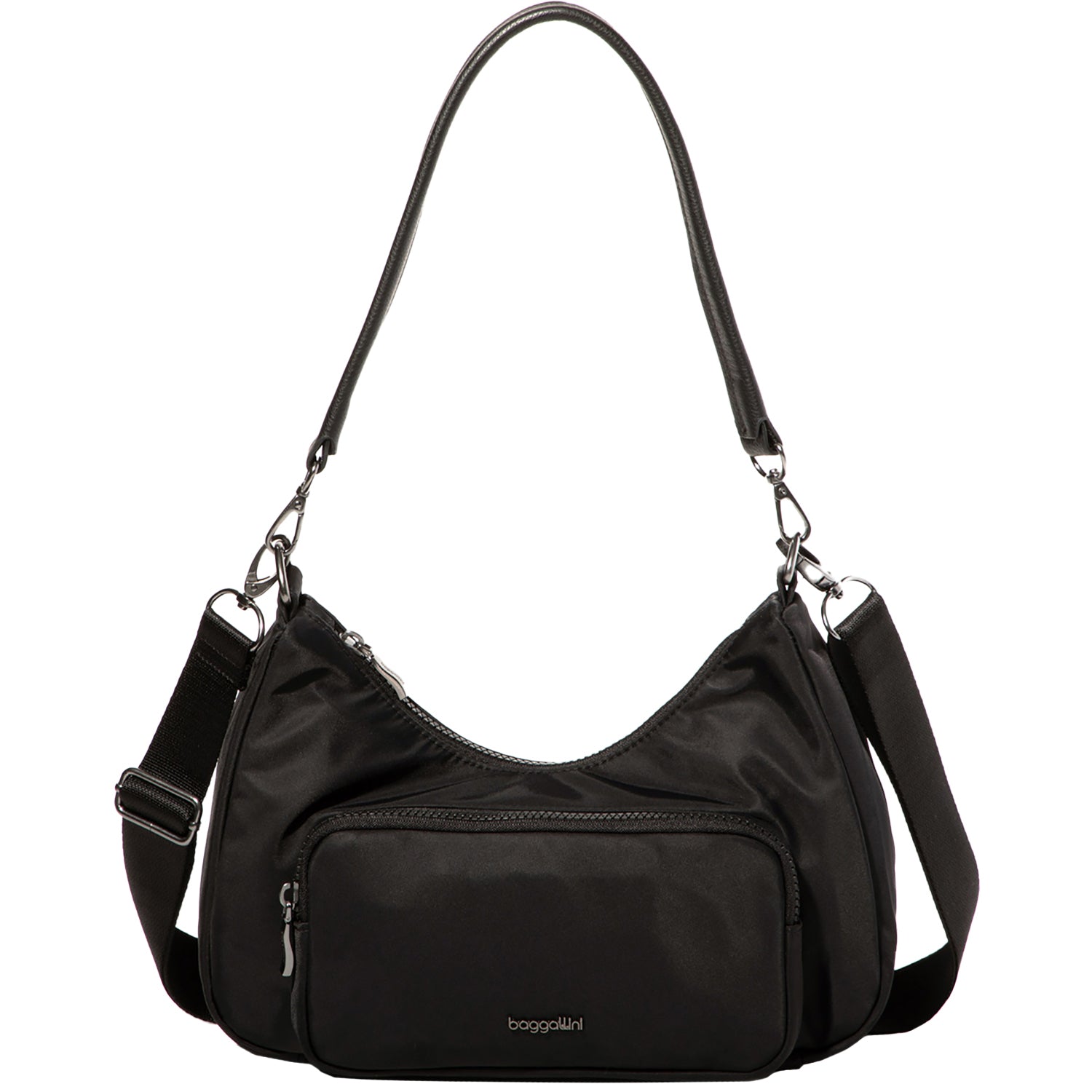 Womens Baggallini Baggallini Savannah Crossbody Handbag Black Twill Black Twill