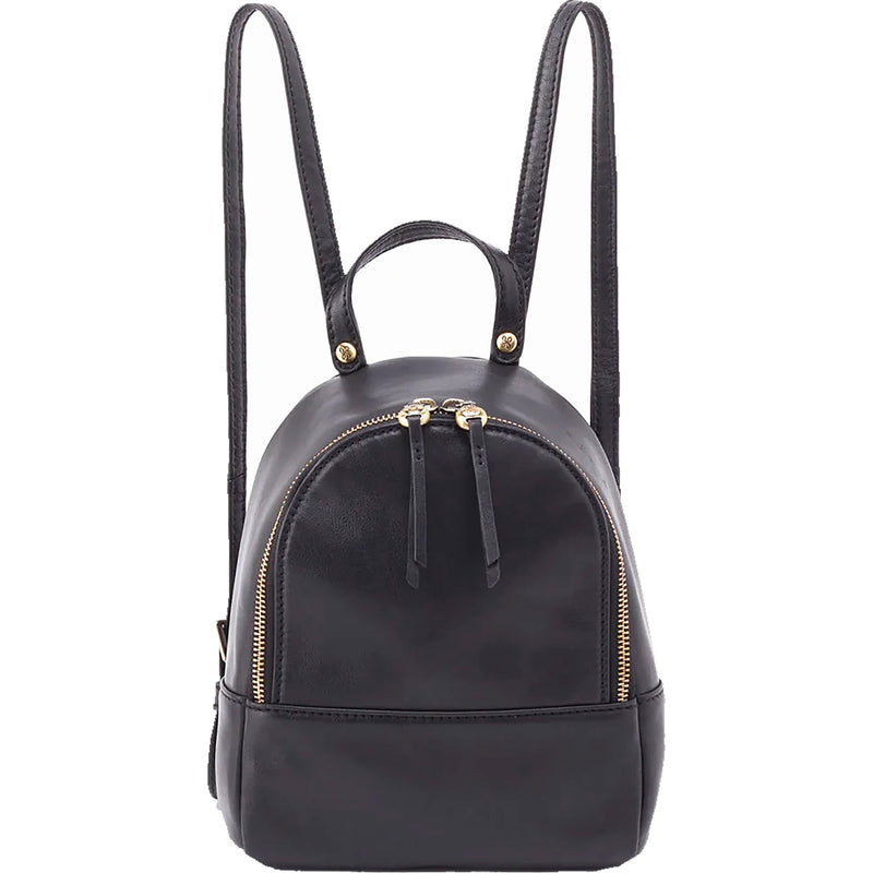 Women's Hobo Juno Mini Backpack Black Leather