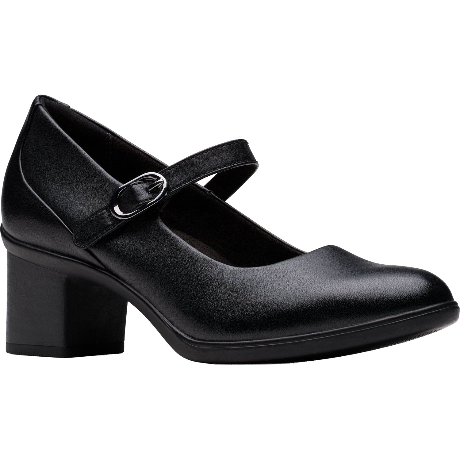 Clarks Womens Shaya Jane Black Leather Shoes 9 Standard} Clarks Womens Shaya Jane Black Leather Shoes 9 Standard}