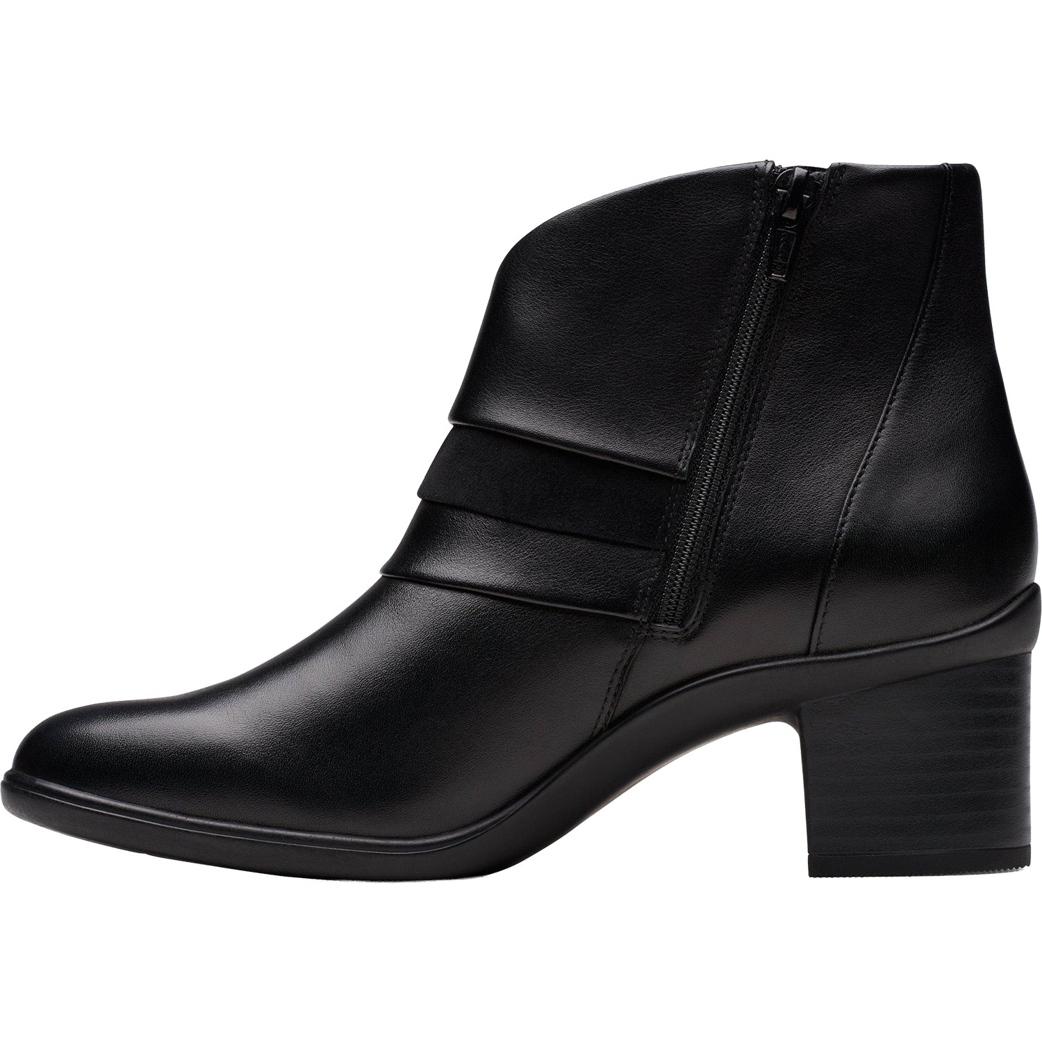 Womens Clarks Clarks Shaya Sky Women's Boots Dressy Black Leather Black Leather