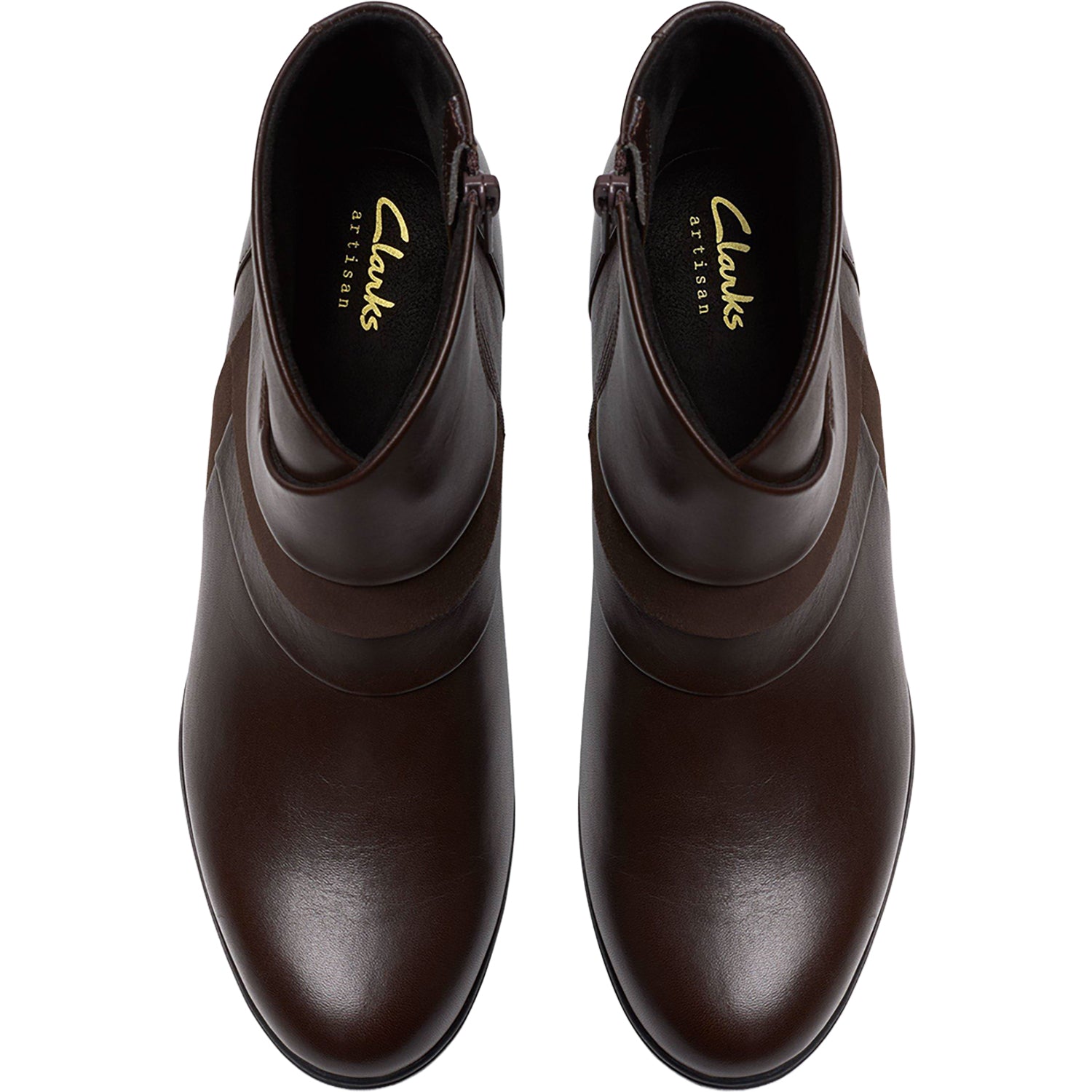 Women's Clarks Shaya Sky Dark Brown Leather - Main Image