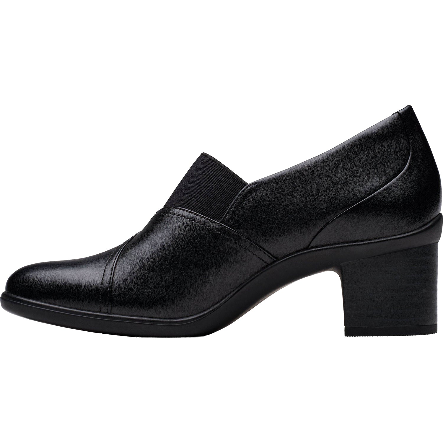 Womens Clarks Women's Clarks Shaya Tess Black Leather Black Leather